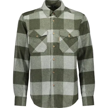 Pánská košile Klasická vlněná košile Sasta Alaska - Forest Green Velikost: S