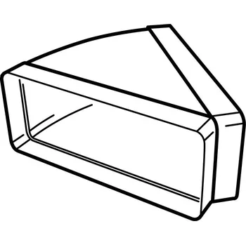 Příslušenství pro digestoř Airforce 955 - horizontální koleno 45°