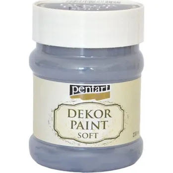 Speciální výtvarná barva Dekor Paint - křídová vintage barva 230ml - inkoustová modrá - indigo