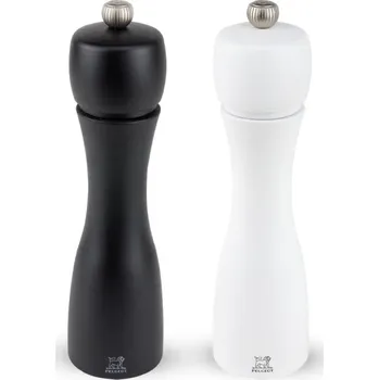 Mlýnek na koření Dárkový set mlýnků na pepř a sůl TAHITI 20 cm - PEUGEOT (Sada mlýnků na pepř a sůl 20 cm bílá/černá TAHITI - PEUGEOT)