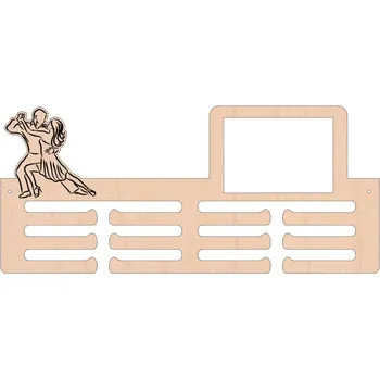 věšák na medaile VypálímTi.cz Dřevěný věšák na medaile - Tanec Přidat jméno