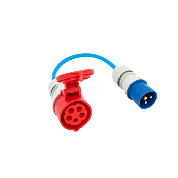 Adaptér Gemini flex 11kW na CEE (modrý malý 3pin konektor) 16A pro go-e Charger