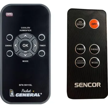 General SENCOR SFN9011SL - dálkový ovladač pro větrák, ventilátor duplikát