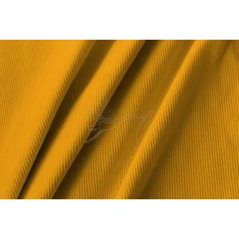 Žebrovaný úplet - Žlutá - žloutková