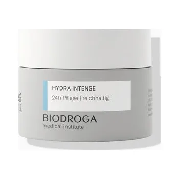 Pleťový krém Biodroga Hydra Intense 24h Care Rich 24hodinová péče pro pocit pružné a jemné pokožky 50 ml