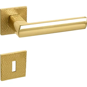 Dveřní kování TI - POPULAR - HR 4161 5SQ T1 rozety PZ, klika/klika OLV - Mosaz leštěná lakovaná (33)