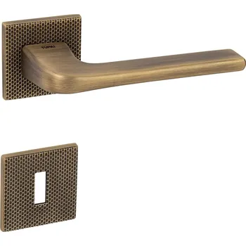 Dveřní kování TI - DARA - HR 4007 5SQ T2 bez spodní rozety, klika/klika OGS - Bronz česaný matný (77)