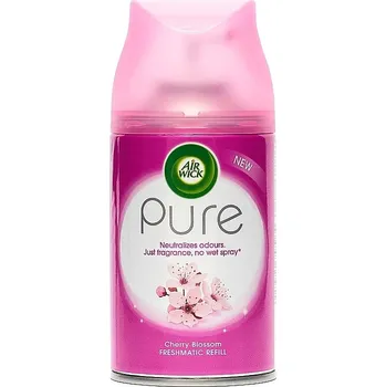 AIR WICK FreshMatic náplň Cherry Blossom 250 ml (AIR WICK FreshMatic | náplň | PURE | Třešňový květ | 250 ml | osvěžovač vzduchu | vůně do bytu | automatický osvěžovač | náhradní náplň | Air Wick | FreshMatic náplň | třešeň | květ | Pure | 250ml)