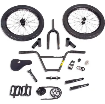 bmx STOLEN BMX kolo - Stolen/Fiction Cassette V8 BMX Build Kit (MATTE BLACK)