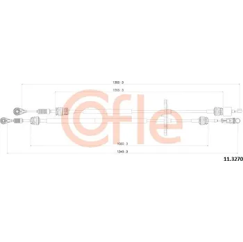 COFLE Tažné lanko, ruční převodovka 113270