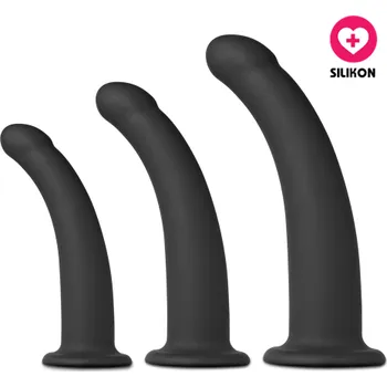 Připínací penis VšeNaSex.cz Silikonová připínací dilda Strap-on Dildo Set 3 ks