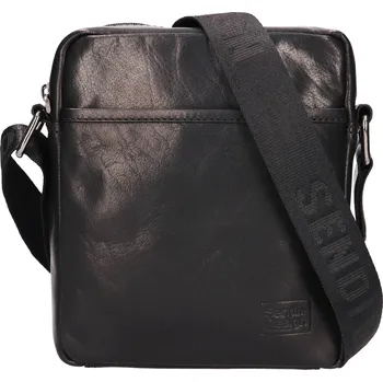 Pánská aktovka Pánská kožená taška přes rameno SendiDesign Kalte - černá