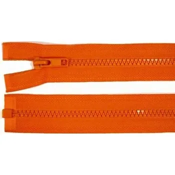Zip Zdrhovadlo zip kostěný 35 cm dělitelný oranžová