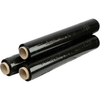 Strečová fólie černá 125 m x 50 cm x 23 my