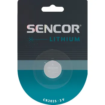 Článková baterie Sencor SBA CR2025 1BP Lithiová baterie CR2025