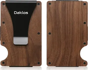 Peněženka Daklos Wood RFID bezpečnostní dřevěná mini peněženka