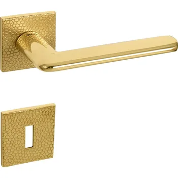 Dveřní kování TI - ELIPTICA - HR 4165 5SQ T1 rozety WC, klika/klika OLV - Mosaz leštěná lakovaná (33)