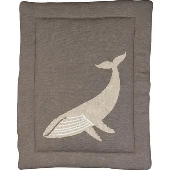 Hrací deka Tmavě béžová hrací deka Quax Whale 93 x 73 cm