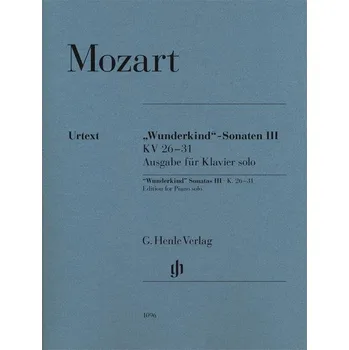 Wunderkind' Sonatas Volume III K.26-31 noty pro hre na klavr 1054344