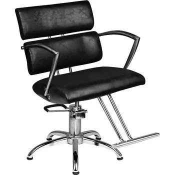 Kadeřnické křeslo HAIR SYSTEM KADEŘNICKÉ KŘESLO SM362-1 ČERNÉ