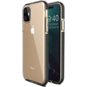 Pouzdro na mobilní telefon Spring Case TPU pouzdro pro Apple iPhone 12 Mini (5,4") clear / black