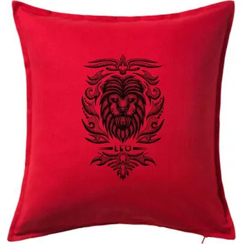 Polštář Leo - vintage - Polštář 50x50 - 50x50 - Pouze potah ( Červená )