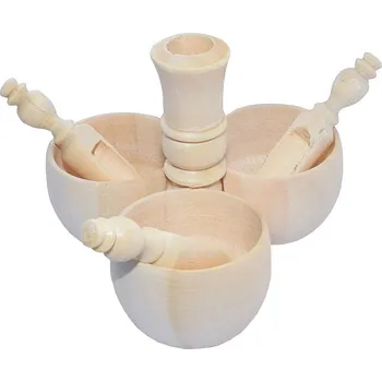 Kuchyňský mlýnek Selské kořenky 3 díly světlé (selské kořenky 3 díly, kvalitní světlé dřevo pro dlouhou životnost)