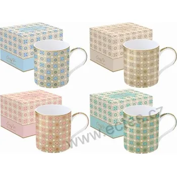 Easy Life DECO & CHIC ELEGANCE porcelánový hrnek s elegantním vzorem | 4-MIX 350ml