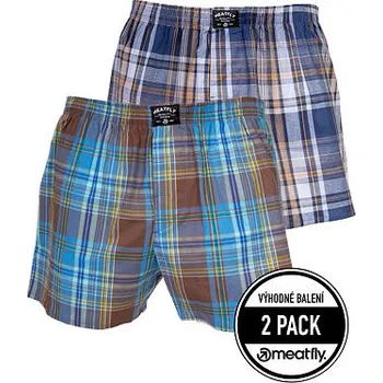 Trenýrky Meatfly pánské boxerky Doug Yellow / Brown | Žlutá | Velikost L