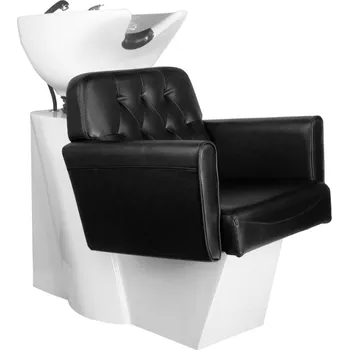 Kadeřnické křeslo GABBIANO MYCÍ JEDNOTKA NA VLASY HAMBURG ČERNÁ