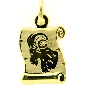 Přívěsek Zlatý přívěsek pergamen znamení zvěrokruhu 30.10.001 BERAN-4, 0.6 g