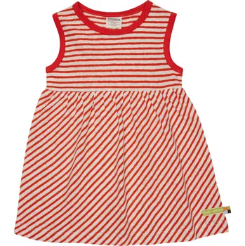Dívčí šaty Dívčí šaty bez rukávů s přímesí lnu Tmavě oranžová loud + proud Velikost: 98/104