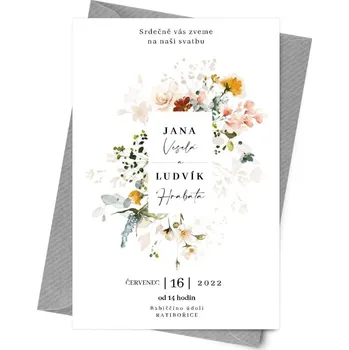 Svatební dekorace Papírové svatební oznámení MELISSA