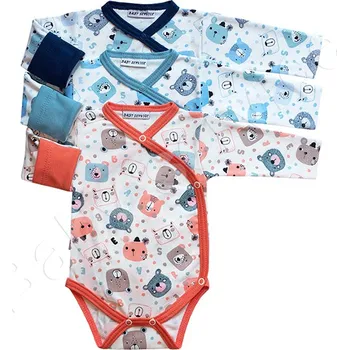 Kojenecké zavinovací body Baby service 2224 Velikost: 56, barva: oranžová