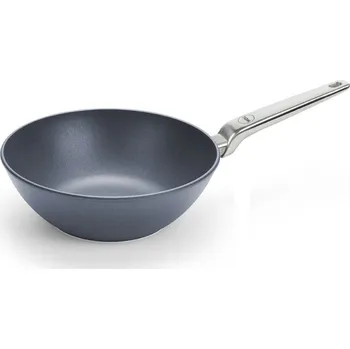 Pánev Wok Pánev Diamond Lite PRO s nerezovou rukojetí neindukční 26 cm - WOLL (Titanová pánev Wok 26 cm s nerezovou rukojetí Diamond Lite PRO neindukční - WOLL)