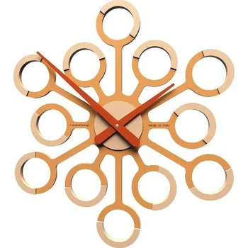 Hodiny Designové hodiny 10-107 CalleaDesign 48cm (více barev) Barva broskvová světlá-22