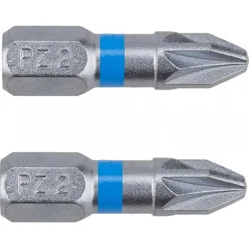 Bit Bit PZ2-25mm (BLUE) (65404454) NAREX sada 2 ks v blistru, Pozidriv 1/4., standardní délka