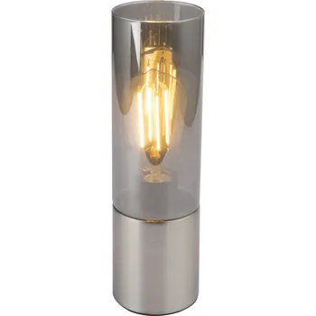 Lampička Globo Annika 21000N (moderní/designové) (nikl + kouřová)