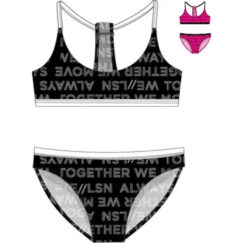 LOSAN DÍVČÍ PLAVKY DVOJDÍLNÉ "TOGETHER" Barva: černá, Velikost: 10 let (140)