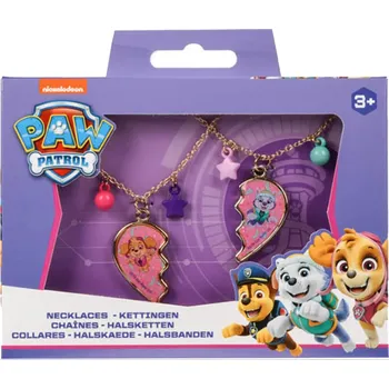 Náhrdelník CANENCO Přívěsky srdíčka Paw Patrol – 2 ks pro kamarádky