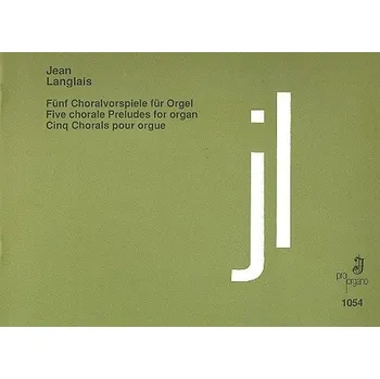 5 Choralvorspiele für Orgel - noty pro varhany