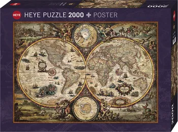 Puzzle Heye Puzzle Starověká mapa 2000 dílků