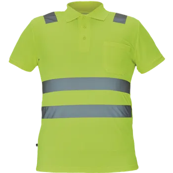 pracovní tričko Cerva JAEN HV Pánská polokošile žlutá 4XL 0305005270007