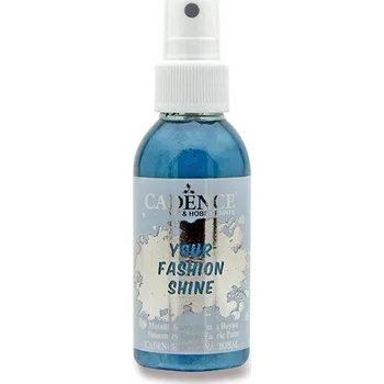 Výtvarná barva Perleťová barva ve spreji na tmavý textil Cadence Your Fashion Shine Barva: Petrolejová
