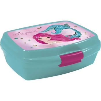 Svačinový box Deform Krabička na svačinu 18 x 13 x 8 cm mořská panna