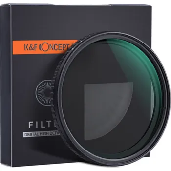 K&F Concept 86mm XV38 Nano-X Variable/Fader ND Filter, ND2~ND32, W/O black