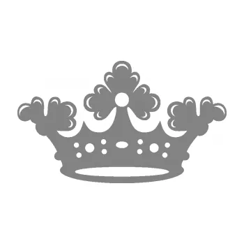 Samolepící dekorace SAMOLEPKA Korunka 002 (17 - šedá) NA AUTO, NÁLEPKA, FÓLIE, POLEP, TUNING, VLASTNÍ TEXT, TISK, AUTOSAMOLEPKY.cz, POLEPY, OBRÁZEK, LOGO, SAMOLEPKY