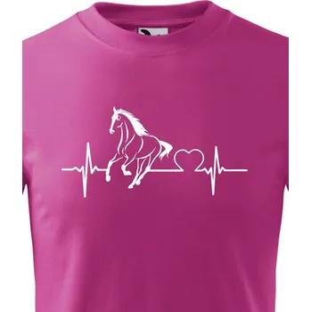 Chlapecké oblečení Dětské tričko s koněm Tep a kůň, Barva Purpurová Bezvatriko.cz 0867 - 1x bila