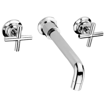 Kohoutková umyvadlová nástěnná vodovodní baterie, CHROM