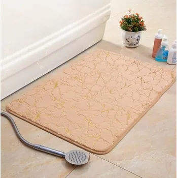 Koupelnová předložka Moderní protiskluzivá koupelnová předložka, různé velikosti Rozměry: 40x60 cm, Barva: velbloudí